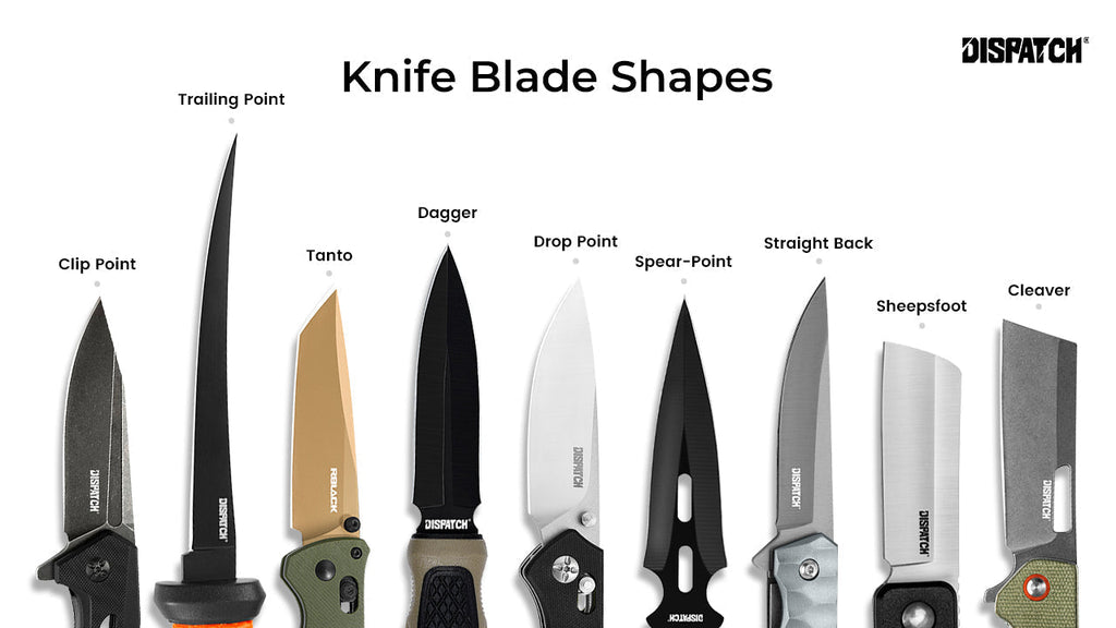 Common Knife Blade Shapes Explained