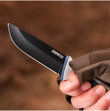 Single-Edge Tactical Knives with Non-slip Stylish Handle and Practical Sheath