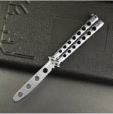 Practice Balisong Training Butterfly Knife Trainer Knife BLADE Tool Dull