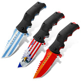 World Football 3-Piece Collector's Folding Pocket Knife Set – USA, Argentina & Spain