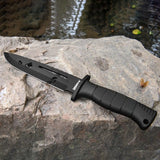 12"Outdoor Bowie Survival Hunting Fixed Blade Knife with Nylon Sheath