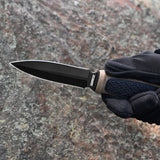 8.7" Double Edge Blade Dagger Fixed Blade Knives with Sheath