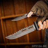 12" and 8" Survival Knives Set with ABS Sheath