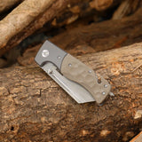 Sheepsfoot-Style Cleaver Folding Knife – 8Cr13MoV Blade with G10 Handle