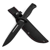 12"Outdoor Bowie Survival Hunting Fixed Blade Knife with Nylon Sheath