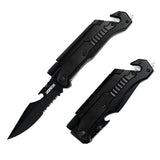 Folding Pocket Knife Multitools with LED Light, Seatbelt Cutter and Window Glass Breaker