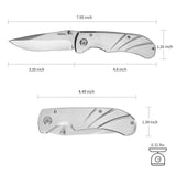 4PCS EDC Knife Set – Stainless Steel & Titanium Folding Knives
