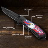 250th Anniversary Folding Knife Gift Set with Liner Lock (Black)