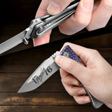 250th Anniversary Folding Knife Gift Set with Steel Frame Lock (Silver)