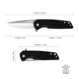 8Cr13MoV Stainless Steel Pocket Folding Knife With G10 Handle