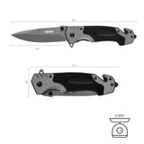 Multifunction EDC Folding Pocket Knife – G10 Handle, Liner Lock with Glass Breaker & Bottle Opener
