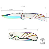 4PCS EDC Knife Set – Stainless Steel & Titanium Folding Knives
