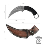 Fixed Blade Knife with Sheath Cord For Outdoor Camping, Hiking, Adventure