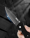 4 inch /4.8 Inch 8Cr13MoV Steel Drop Point Blade with G10 Handle