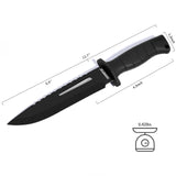 12"Outdoor Bowie Survival Hunting Fixed Blade Knife with Nylon Sheath
