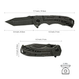 Pocket Folding Knife with Stonewashed Blade and G10 Handle