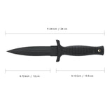 Fixed Blade Knife with 4.7in Dual Edge Blade and PP Handle for Outdoor Activities