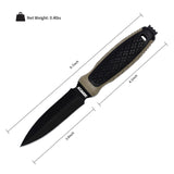 8.7" Double Edge Blade Dagger Fixed Blade Knives with Sheath