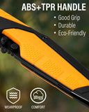 Replaceable Blade Hunting Knife – 3Cr13 Steel (3 Blades Total), Non-Slip TPR Handle, Folding EDC Knife with Sheath