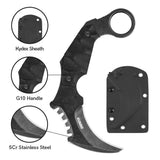 Unique Outdoor Survival Fixed Blade Claw Knife with Kydex Sheath