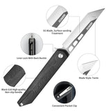 3.7” D2 Blade Pocket Knife with Liner Lock and G10 Handle