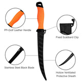Fish Scale Fillet Knife – Stainless Steel Fishing Knife with Sheath