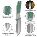 Single-Edge Tactical Knives with Non-slip Stylish Handle and Practical Sheath