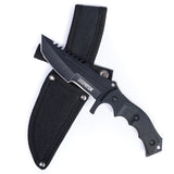 8.5" Tactical Tanto Fixed Blade Knife with Sheath - 3Cr13 Stainless Steel Combat Survival Knife