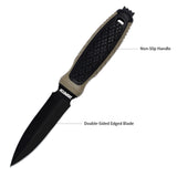 8.7" Double Edge Blade Dagger Fixed Blade Knives with Sheath