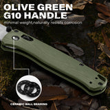 RBLACK UltraFlight 3.2" Drop Point S35VN EDC Folding Knife