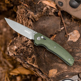 Crossbar Lock Folding Pocket Knife with G10 handle and 3.35" 8Cr13MoV Steel Drop Point Blade