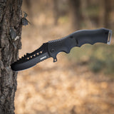 Colorful Folding Knife Serrated Blade with Safety Finger Grip Handle
