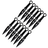 12 pcs Set Tactical Survival Throwing Knife/Kunai Knife for Recreation and Competition