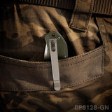 Crossbar Lock D2 Steel Drop Point Blade with G10 Handle Folding Knife