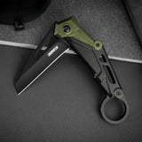 Light Weight Pocket Knife with Aluminium Ring Handle