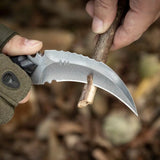 7” Full Tang Karambit Claw Tactical Knife with G10 Handle, K-Sheath