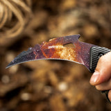 Karambit Knife Fixed Blade with 3D Print