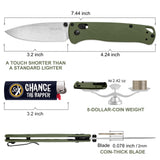 RBLACK UltraFlight 3.2" Drop Point S35VN EDC Folding Knife