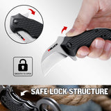 RBLACK Karambit Folding Knife with Liner Lock