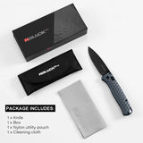 RBLACK UltraFlight 3.2" Drop Point S35VN EDC Folding Knife