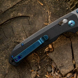 Crossbar Lock D2 Steel Drop Point Blade with G10 Handle Folding Knife
