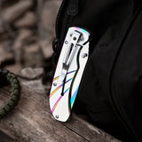 4PCS EDC Knife Set – Stainless Steel & Titanium Folding Knives