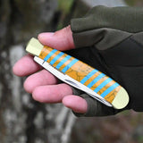 Stainless Steel Pocket Knife Folding Knife For Outdoor Camping Survival Hunting EDC Tool