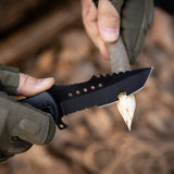 Colorful Folding Knife Serrated Blade with Safety Finger Grip Handle