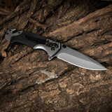 Multifunction EDC Folding Pocket Knife – G10 Handle, Liner Lock with Glass Breaker & Bottle Opener