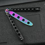 Practice Balisong Training Butterfly Knife Trainer Knife BLADE Tool Dull