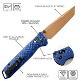 RBLACK 3.3" Tanto EDC Folding Knife with S35VN Blade, Crossbar Lock
