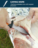 6 Piece Hunting Field Dressing Kit with Case - Portable Butcher Game Processor Set