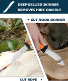 6 Piece Hunting Field Dressing Kit with Case - Portable Butcher Game Processor Set