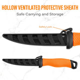 Fish Scale Fillet Knife – Stainless Steel Fishing Knife with Sheath